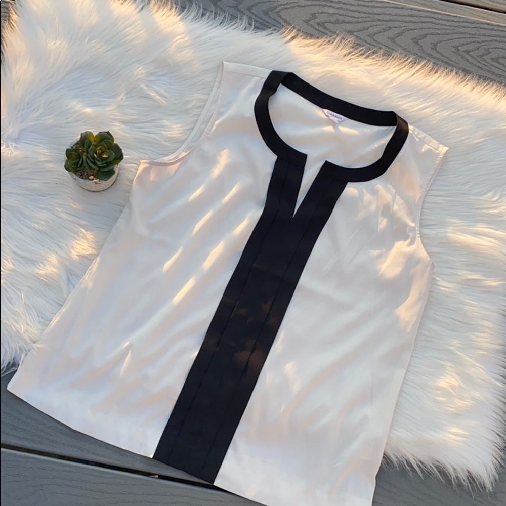 Calvin Klein chiffon tank top